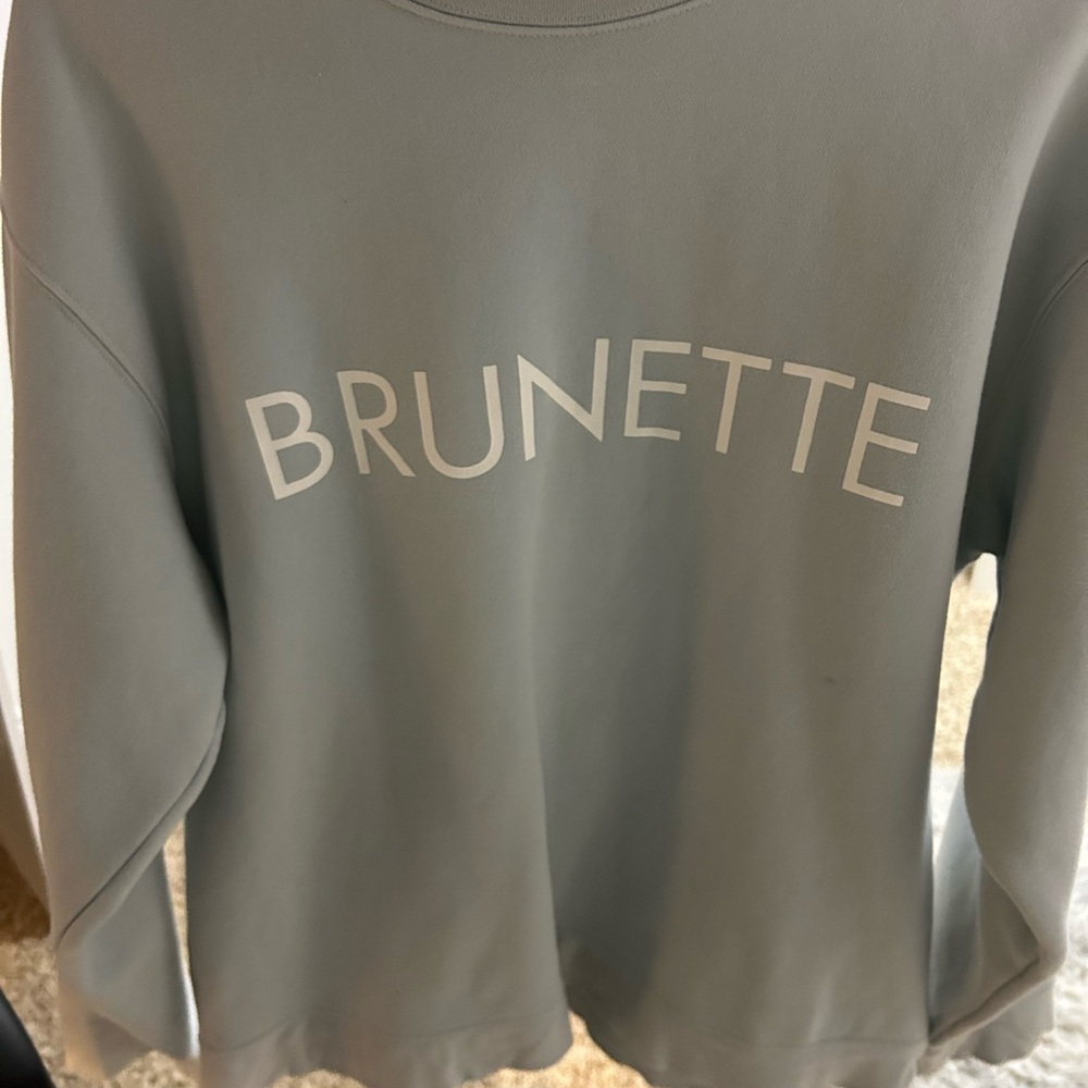 Brunette The Label Light Gray Sweatshirt
